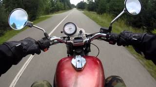 Cagiva Roadster 521 125 cc acceleration and cruise run [upl. by Einafit]