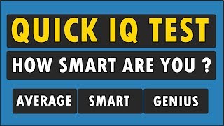 IQ Test For Genius Only  How Smart Are You [upl. by Zysk]