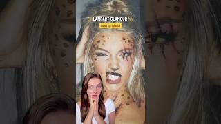 Makijaż lampart glamour 🐆🫶🏻 makijaż leopardmakeup halloweenmakeuplook [upl. by Niki580]