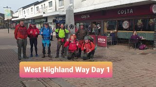 West Highland Way Milngavie to Drymen Scottish Highlands Wild camping Scotland [upl. by Assenad]