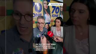 Em Juiz de Fora Zema manifesta apoio à candidatura de Ione Barbosa [upl. by Somerville]