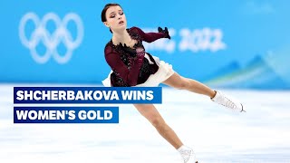 ⛸ Anna Shcherbakova wins Womens Gold  Figure Skating Beijing 2022  Free Skate highlights [upl. by Delisle974]