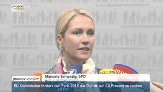 Kindergelderhöhung Statement von Manuela Schwesig am 04032015 [upl. by Oiramad]