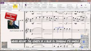 How to Add Slurs in Sibelius 7 [upl. by Airetal910]