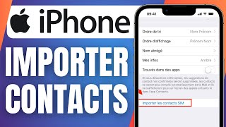 Comment Importer Les Contacts Sur Iphone  En 2024 [upl. by Olgnaed]