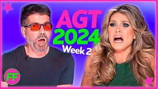 WHAT JUST HAPPENED 🤯 ALL Auditions On AGT 2024 🇺🇸 Week 2 [upl. by Limaa68]