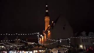 The Christmas market in Tallinn Estonia [upl. by Arriek]