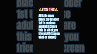 PASS THIS MESSAGE October1￼st2024 [upl. by Tergram]