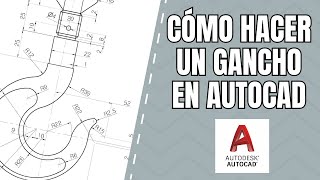 Cómo hacer un gancho en AutoCAD 2025 autocad [upl. by Dorwin]