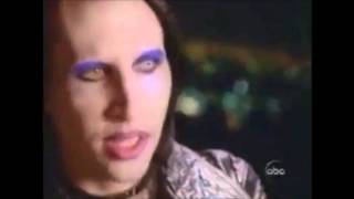 Marilyn Manson speaking about religion and ripping up the Bible 1998 [upl. by Yelssew]