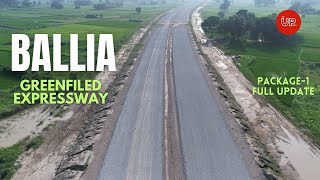 Ballia Greenfield Expressway  Package1  Ghazipur Ballia Update  Drone View  theupindex [upl. by Eened]