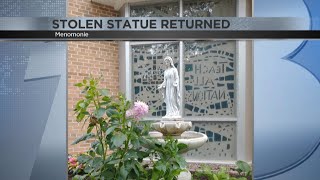 Update Mother Mary statue returned to Menomonie church [upl. by Meador]