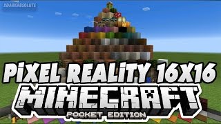 0160 Minecraft PE  Pixel Reality 16x16 Texture Pack  MCPE Texture Packs [upl. by Odlabu]