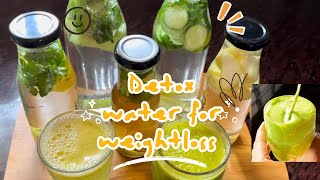 7 Best Detox Drinks Episode 1 of weight loss series detox [upl. by Arej]