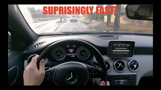 MercedesBenz A200 16 W176 2015 156HP  4K POV  TEST DRIVE  0100KMH  ACCELERATION  FUEL CONS [upl. by Nailij]