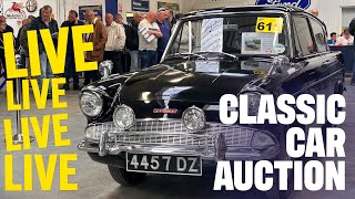 LIVE CLASSIC CAR AUCTION Day Two of Anglia Car Auctions April 2024 sale [upl. by Yerga]