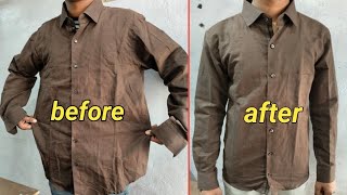 रेडीमेड शर्ट फिटिंग करे घर पर ही  how to fit shirt at home Shirt Fitting at Home [upl. by Lasyrc]