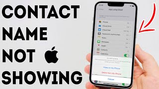 How To Fix Contact Name Not Showing On iPhone  Full Guide [upl. by Ecadnak]