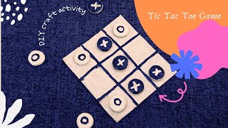 DIY Tic Tac Toe Game with Clay amp Cardboard  Easy Craft Idea [upl. by Gussi757]