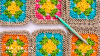 HOW to JOIN GRANNY SQUARES in CROCHET  5 Different Ways of Connecting by Naztazia [upl. by Aedrahs]