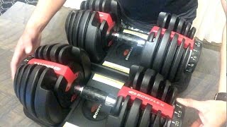 BowFlex SelectTech 552 Adjustable Dumbbell Set In Depth Review [upl. by Olenolin30]