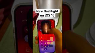 How is new flashlight feature on iOS 18 🔦😂 [upl. by Boris785]