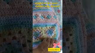 crochet baby blanket [upl. by Adas]