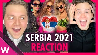 Hurricane quotLoco Locoquot Reaction  Serbia Eurovision 2021 [upl. by Foulk960]