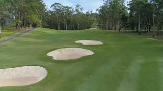 Hole 9 at Bonville Golf Resort [upl. by Ilahtan]