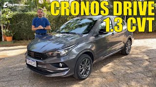 Avaliação Fiat Cronos Drive 13 CVT 2023  Um dos melhores custobenefício entre os automáticos [upl. by Aible]