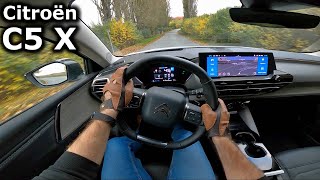 2022 Citroën C5 X PHEV  POV test drive [upl. by Ahsaeit]