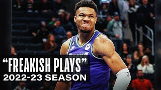 Giannis Antetokounmpos Most quotFreakishquot Plays of the 202223 NBA Season  BestOfNBA [upl. by Salina]