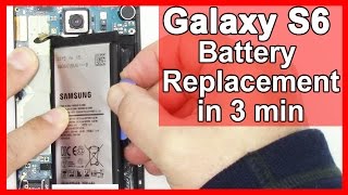 How to replace the Samsung Galaxy S6 Battery in 3 Minutes [upl. by Kylie409]