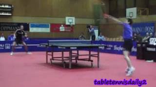 INCREDIBLE TABLE TENNIS RALLY  55 HITS [upl. by Laise]