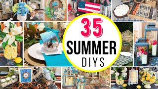 ☀️35 DIY HOME DECOR IDEAS For SUMMER 2020  Summer DIY Compilation on A BUDGET [upl. by Nitsur]