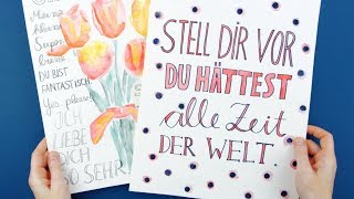 Einfache Schriftarten  für Lettering Anfänger [upl. by Letnwahs]