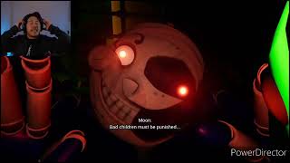 Markiplier getting scared by FNAF Security Breach for 3 minutes straight [upl. by Sansbury98]