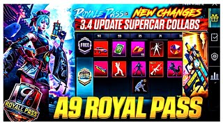 A9 ROYAL PASS IS HERE  1 TO 100 REWARDS  BGMI A9 ROYAL PASS UPGRADE TIPS [upl. by Boehmer]