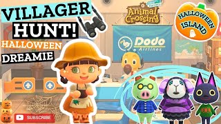 Animal Crossing New Horizons ACNH Villager Hunt Halloween Dreamie [upl. by Aiveneg]