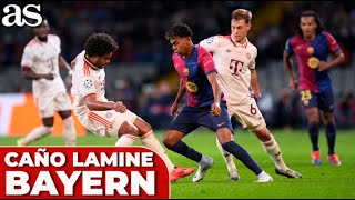 El ESPECTACULAR CAÑO de LAMINE YAMAL al BAYERN DE MÚNICH  CARRUSEL DEPORTIVO [upl. by Ontine]