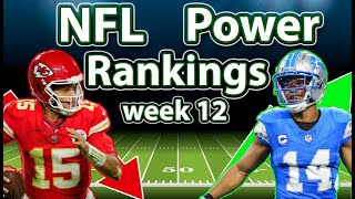 NFL Week 12 Power Rankings [upl. by Emoreg]