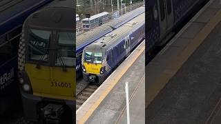 334001 arrives in Motherwell trainspotteruk scotrail railway [upl. by Hulbig]