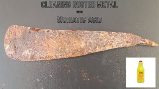 Cleaning Rusted Metal with Muriatic Acid [upl. by Canice436]