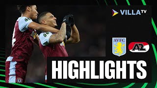 MATCH HIGHLIGHTS  Aston Villa 21 AZ Alkmaar [upl. by Eitisahc]