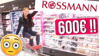 Ich darf NACHTS ALLEINE für 600€ bei ROSSMANN shoppen 😱 amp IHR GEWINNT ALLES 😍 [upl. by Cini]