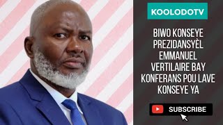 Biwo Konseye Prezidansyèl Emmanuel Vertilaire oblije pran laprès pou lave konseye a nan kòripsyon [upl. by Haik302]