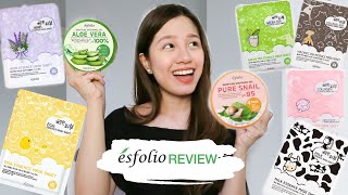 esfolio korean skincare review  aloe vera and pure snail soothing gel review [upl. by Warner945]