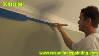 Interior Painting CutIns  How To Paint A Straight Line Part 1 [upl. by Godber]