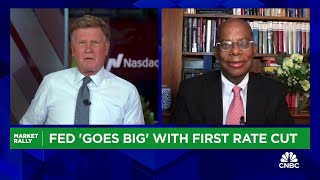 The market gave the Fed permission to cut 50 basis points this time says Roger Ferguson [upl. by Yanehs19]