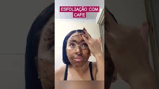 ESFOLIANTE CASEIRO para o rosto  Adeus manchas  Esfoliação facial com CAFÉ shorts [upl. by Hoisch197]